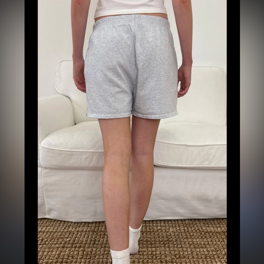 Lounge/sweatshorts - light gray heather “New York” pull on comfy